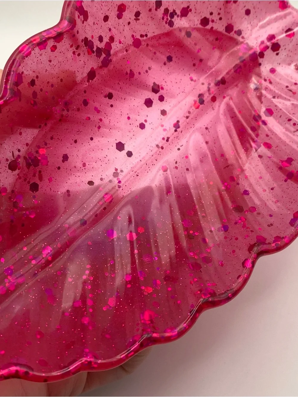 Acardian Pink Inspired Feather Trinket Dish